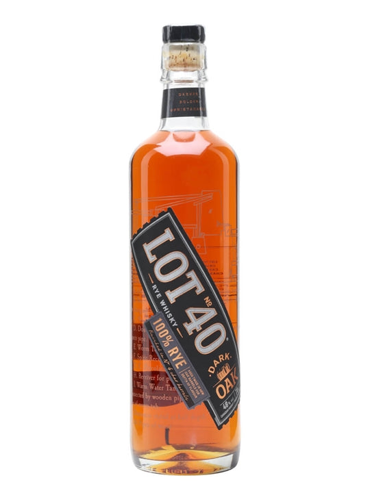 Lot 40 Dark Oak Rye Whiskey 96 750 ML