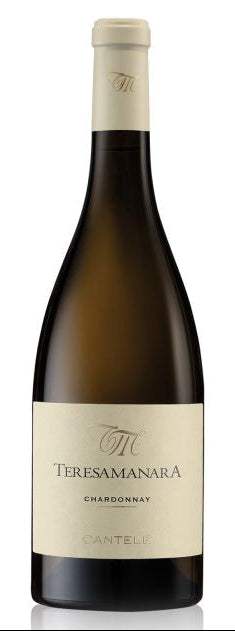 Cantele Teresa Manara Chardonnay 2023 750 ML Italian white wine bottle with tropical fruit and oak notes