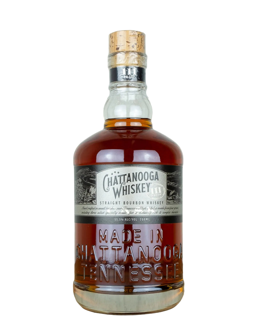 Chattanooga Whiskey 111 Cask Straight Bourbon Tennessee High Malt Unfiltered 750 ML