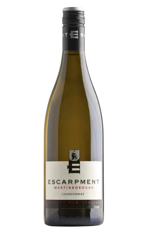 Escarpment Chardonnay DFV 2021 white wine bottle from Martinborough, New Zealand, featuring balanced fruit flavors and oak complexity, 750 ML.