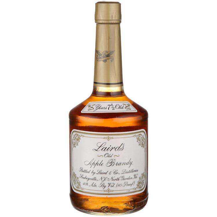 Laird's 7 Year Old Apple Brandy 750ml bottle with gold cap and elegant label.