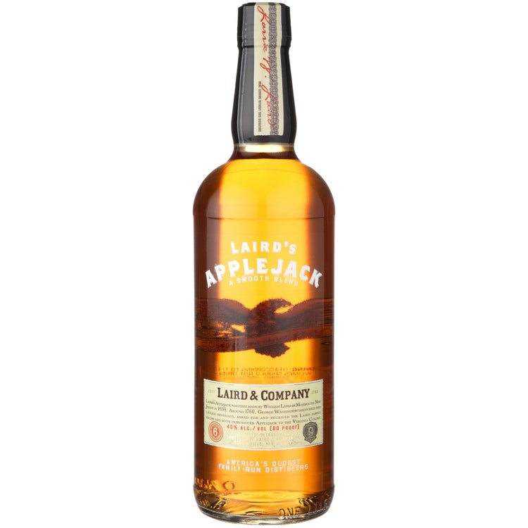 Laird's Apple Jack Brandy 80 1L bottle with label featuring Laird & Company branding.