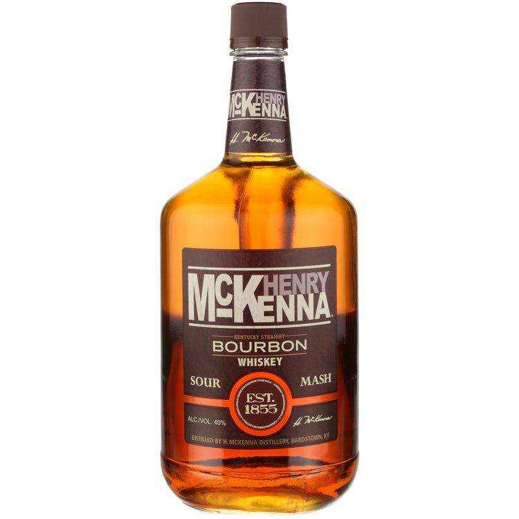 Henry Mckenna Straight Bourbon Sour Mash 1.75L bottle with 80 proof whiskey.