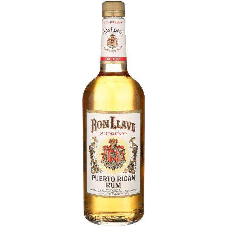 Ron Llave Gold Rum 80 1.75 L bottle, traditional Puerto Rican rum.
