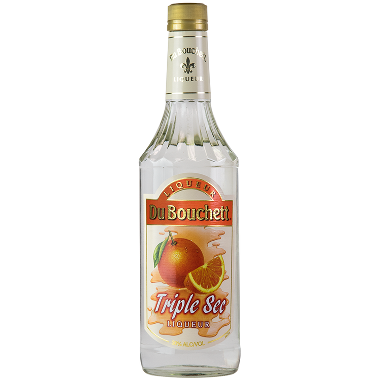 Du Bouchett Triple Sec 1L bottle with orange label design.