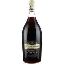 Mogen David Concord New York 1.5 L sweet red wine bottle with rich grape flavor and smooth finish