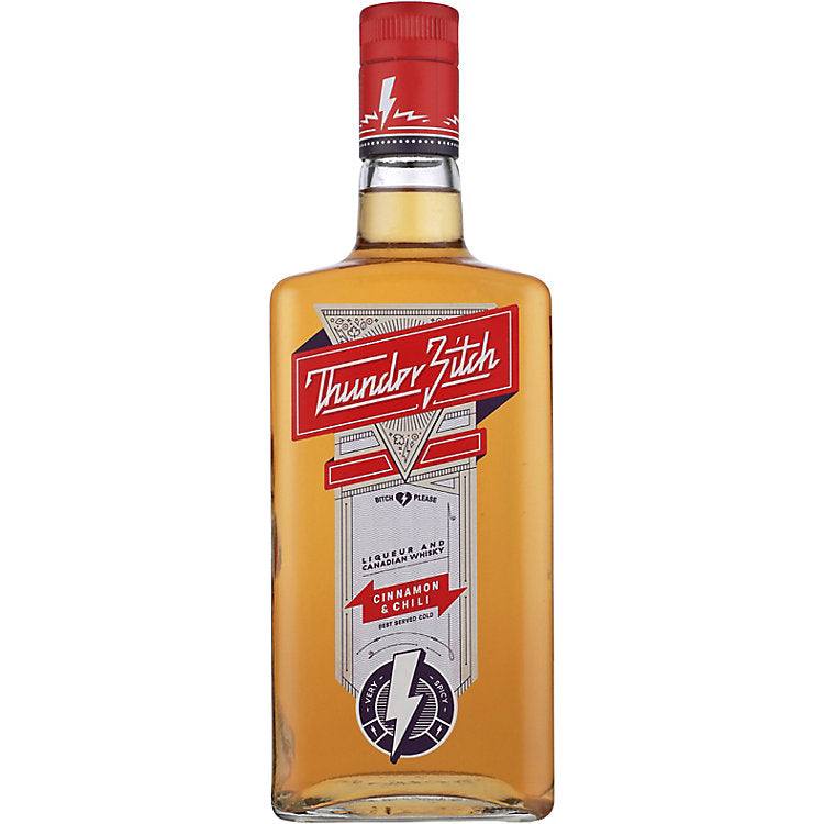 Thunder Bitch Cinnamon And Chili Whiskey 700ml bottle with bold cinnamon and chili flavor