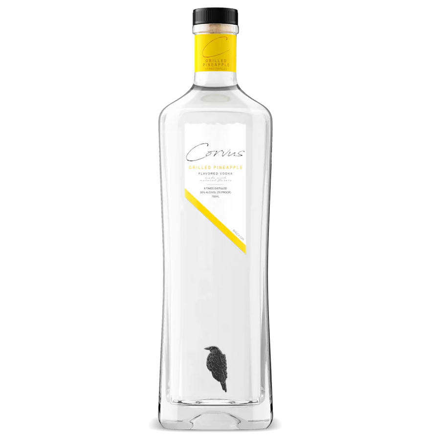 Corvus Grilled Pineapple flavored vodka 750ml bottle six times distilled tropical spirit