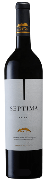 Bodega Septima Malbec 750 ML Argentine red wine bottle with rich fruit and elegant aroma