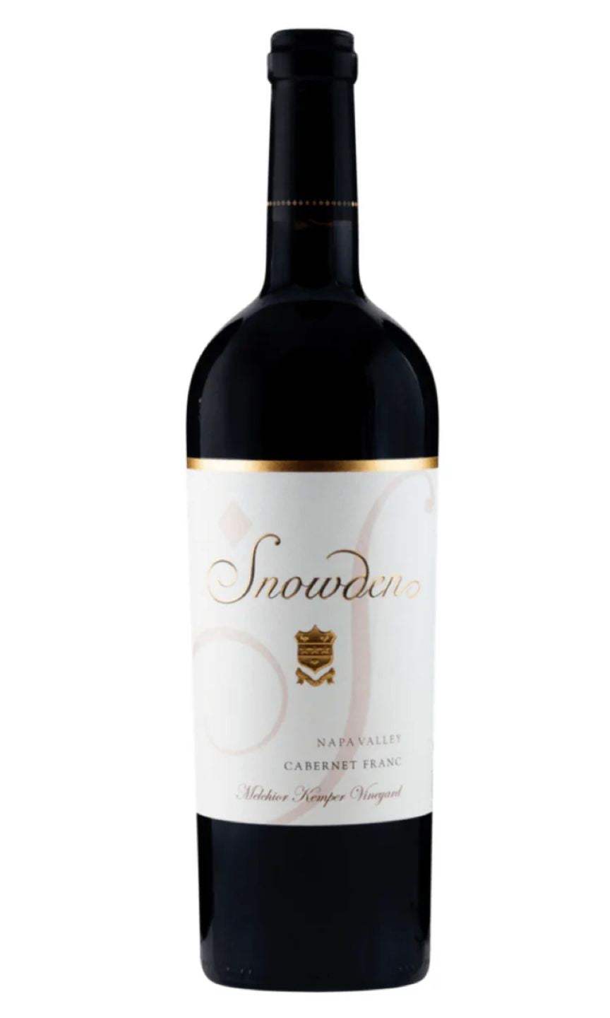Snowden Cabernet Franc Melchior Kemper Vineyard Napa Valley 2021 wine bottle showcasing elegant single-vineyard Cabernet Franc