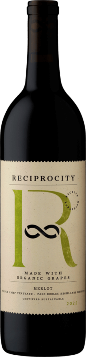 Reciprocity Organic Paso Robles Merlot 750 ML
