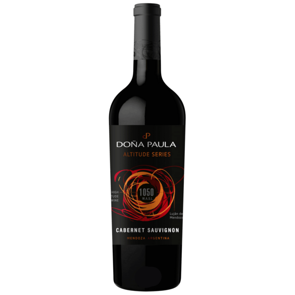 Don Paula Altitude Series 1050 Cabernet Sauvignon 2022 bottle with rich red wine from Mendoza vineyards