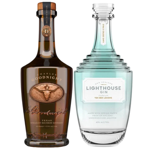 Charles Goodnight 6YR Old Bourbon & Lighthouse DRY Gin Combo 750ML