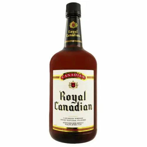Bottle of Royal Canadian Canadian Whisky 80 1.75 L with smooth caramel and grain notes