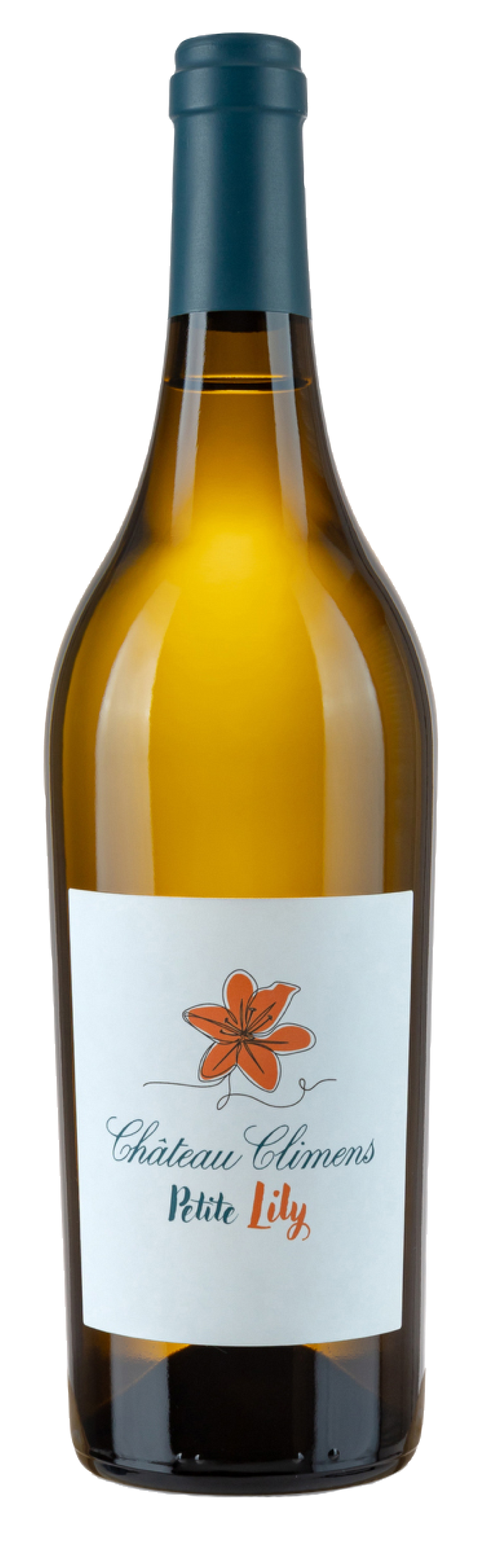 Chateau Climens Petit Lily Bordeaux Blanc Sec 2022 750 ML bottle of dry white wine with citrus and floral notes