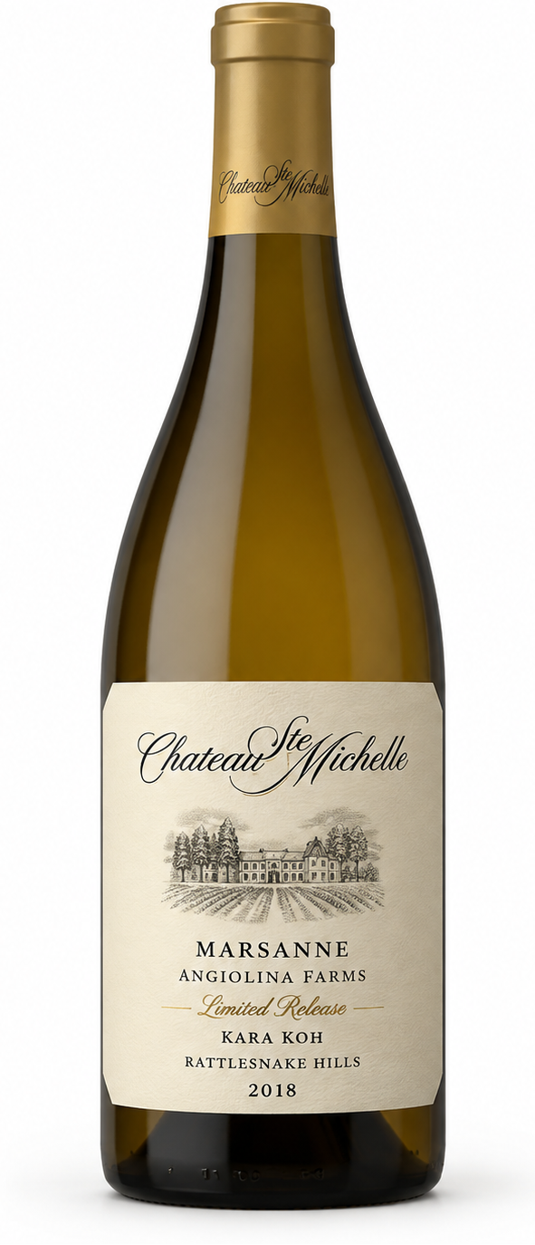 Chateau Ste Michelle Marsanne Angiolina Farms Limited Release Kara Koh Rattlesnake Hills 2018 750 ML