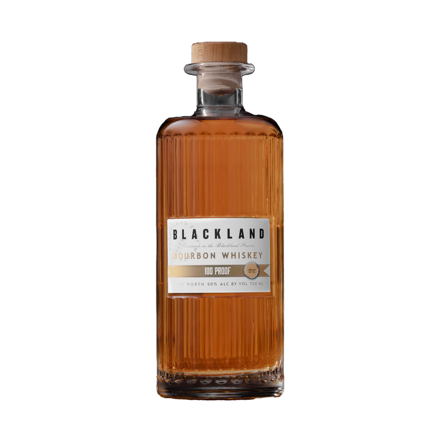 Blackland Bourbon 100 750 ML bottle showcasing premium Texas bourbon with rich caramel and vanilla notes