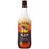 Malibu Coconut Flavored Rum Black 70 1.75 L bottle with tropical coconut and vanilla flavors