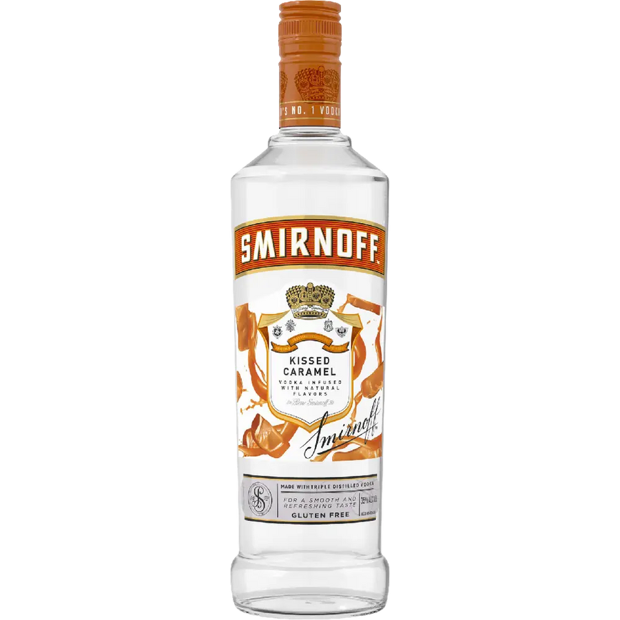 Smirnoff Kissed Caramel Flavor Vodka 750 ML