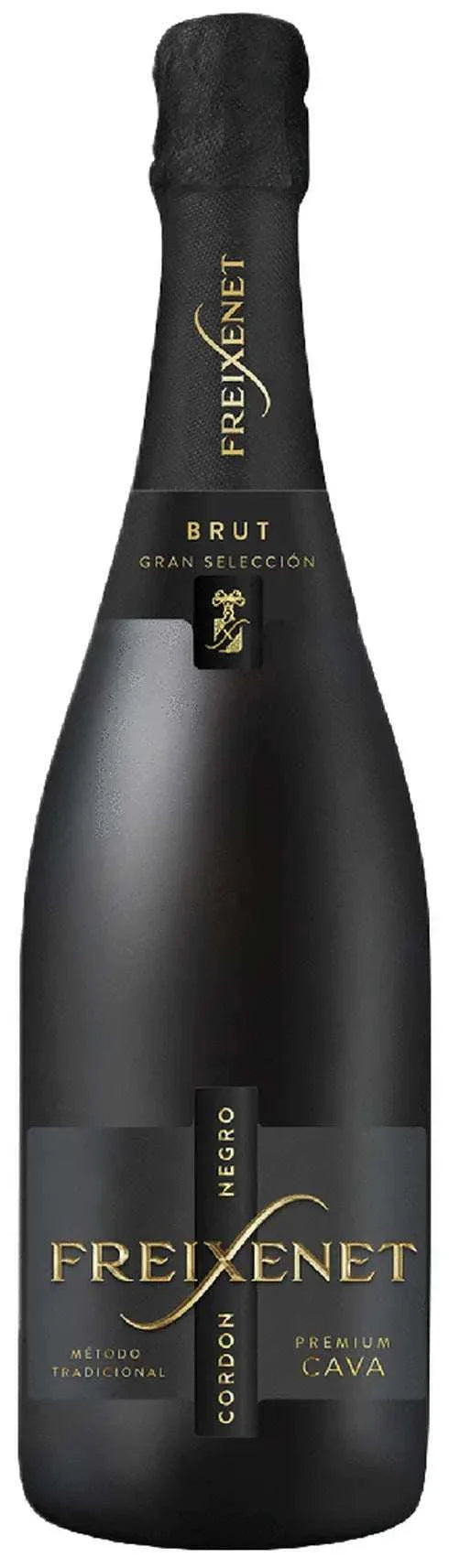 Freixenet Cava Cordon Negro Premium Brut Gran Seleccion 750 ML sparkling wine bottle