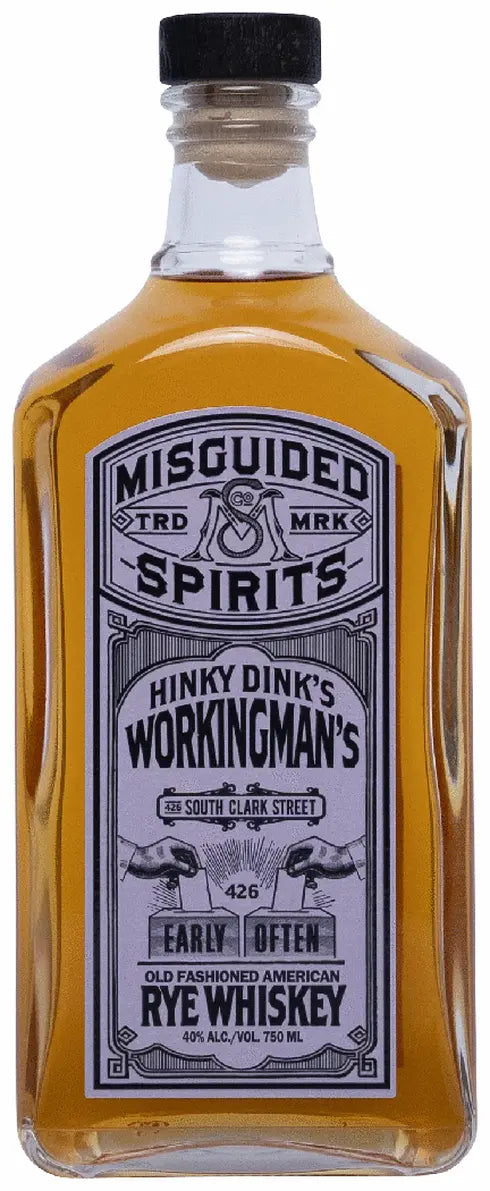 Misguided Spirits Hinky Dink's Workingman's Whiskey 1 L
