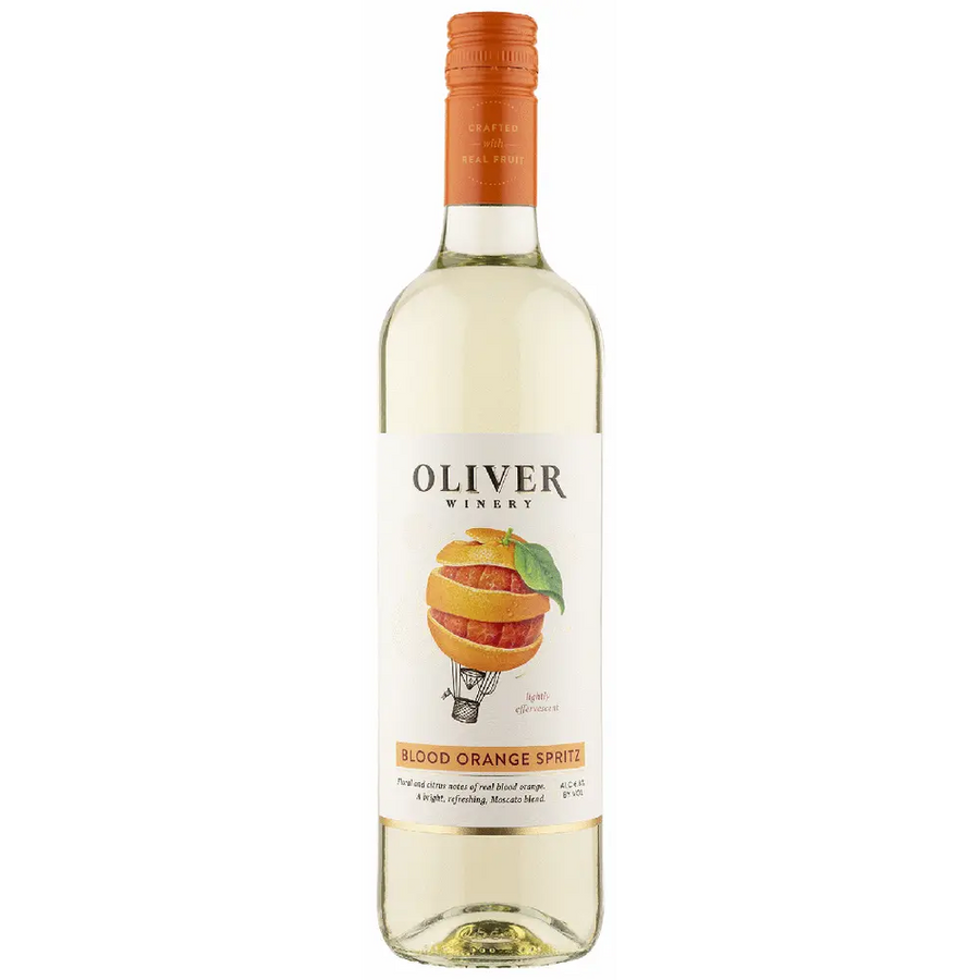 Oliver Winery Blood Orange Spritz 750 ML vibrant sparkling wine with citrus and floral notes