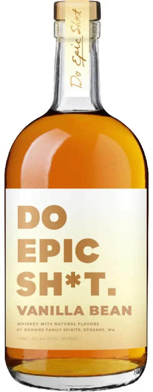 Do Epic Sh*t Vanilla Bean Whiskey 750ML bottle with rich vanilla and caramel notes
