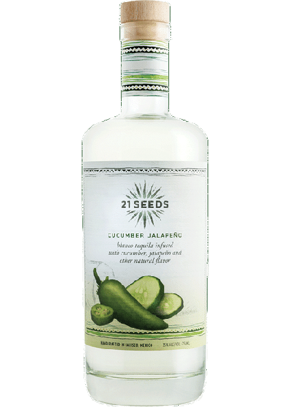 21 Seeds Cucumber Jalapeno Infused Blanco Tequila 70 1 L