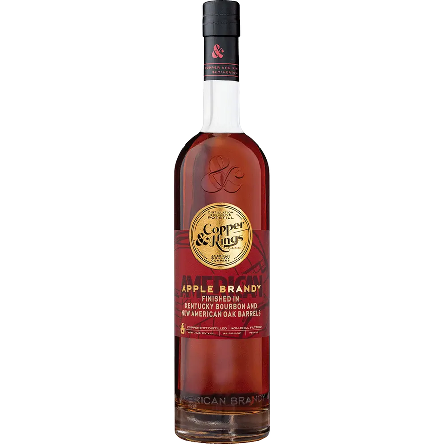 Copper And Kings Apple Brandy 92 proof 750ml bottle with oak-aged fruit-forward spirit