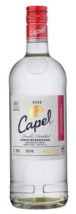 Bottle of Capel Pisco Reservado 80 750 ML showcasing premium Chilean pisco with smooth aromatic and elegant character