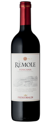 Frescobaldi Remole Toscana 2024 bottle of Tuscan red wine with elegant label and deep red wine color