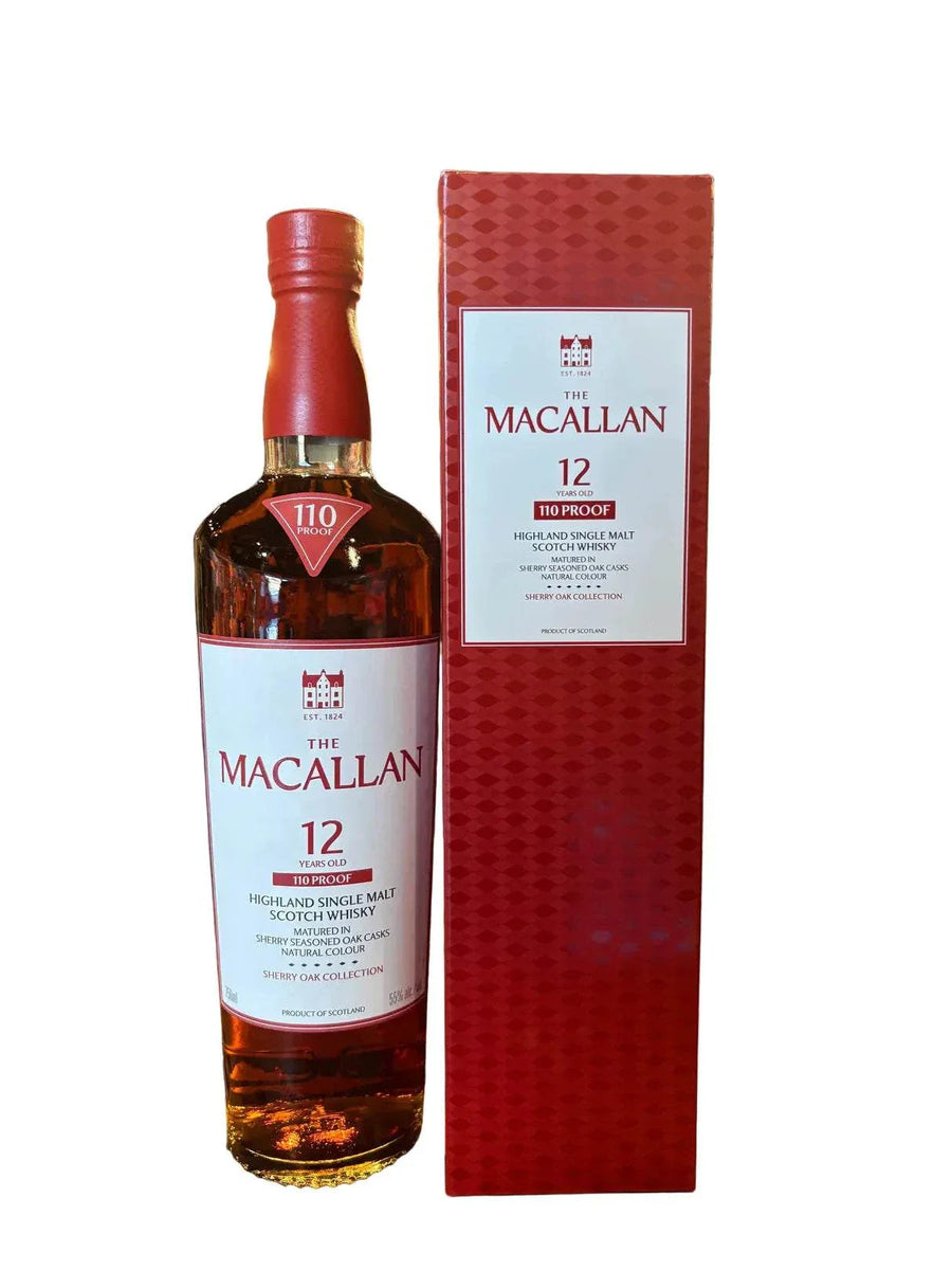 The Macallan Scotch 12 Yr High Strength 110 Proof 750 ML