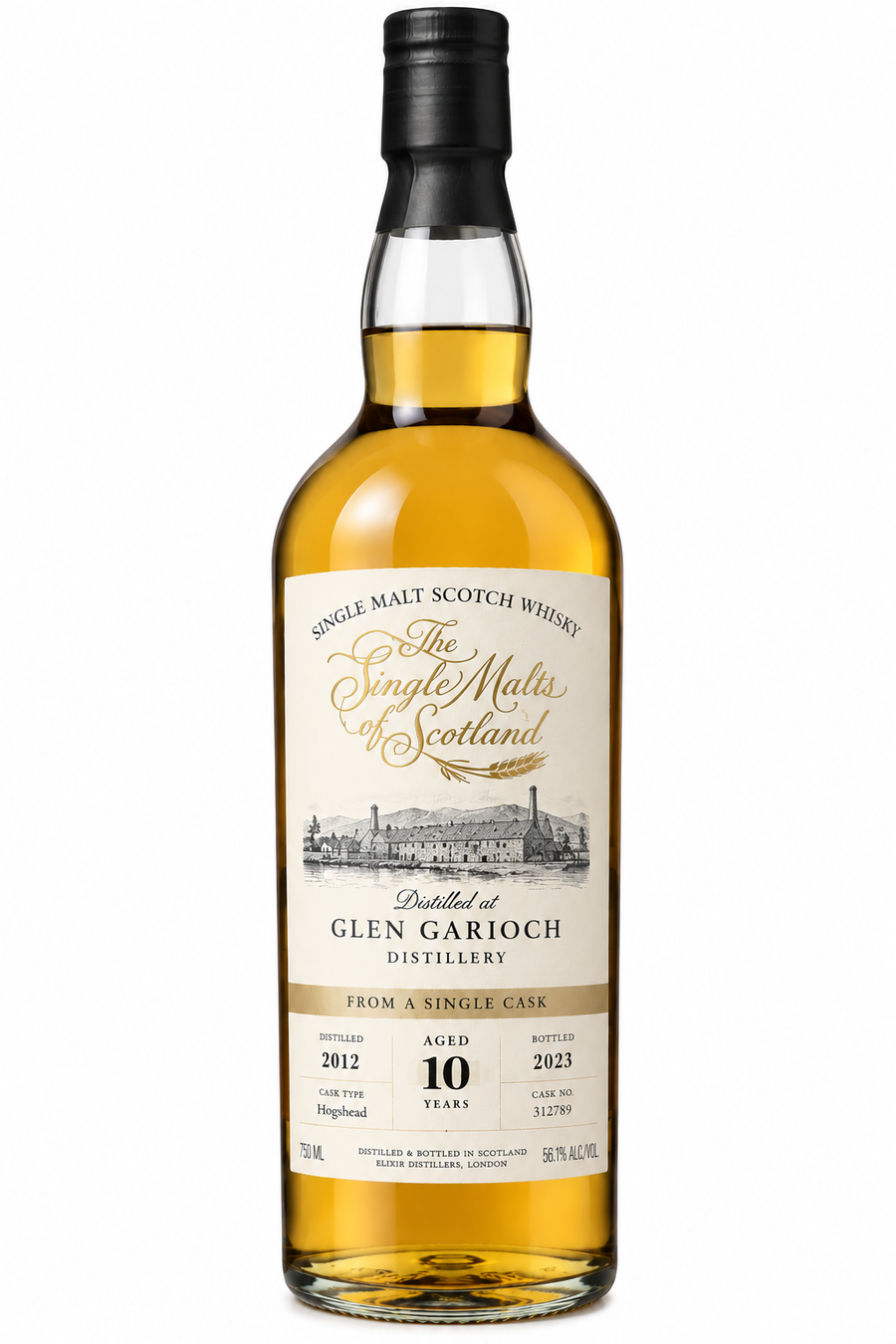 The Single Malts of Scotland Glen Garioch 10 Year Old Single Cask 750 ML