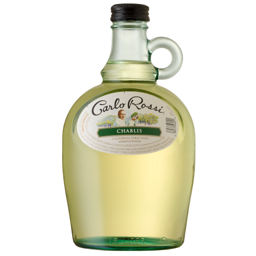 Carlo Rossi Chablis 1.5L crisp white wine bottle with green apple and citrus notes