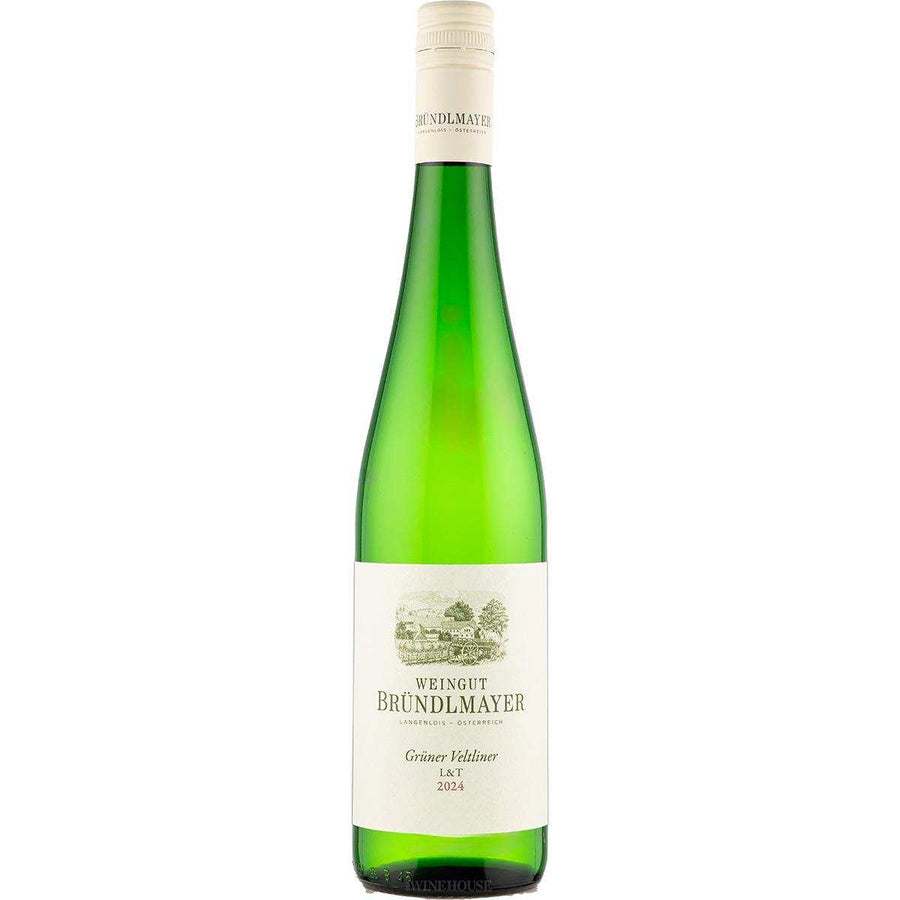 Brundlmayer Gruner Veltliner L&T Langenlois 2024 white wine bottle with fresh and elegant Austrian design