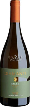 Bottle of Principi di Butera Feudo Grillo 750 ML Sicilian white wine with citrus and pear notes