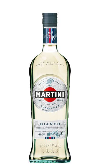 Martini Vermouth Dry Bianco 750 ML bottle showcasing white vermouth with citrus and herbal notes