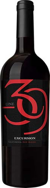 Line 39 Red Blend Excursion 750 ML California red wine bottle with black and red label