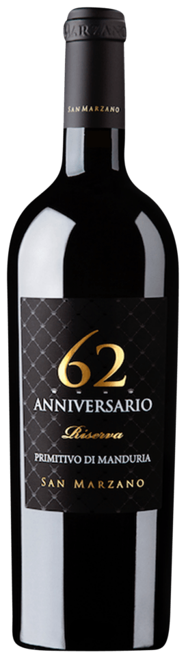 San Marzano Primitivo Di Manduria Anniversario 62 Riserva 2018 750 ML