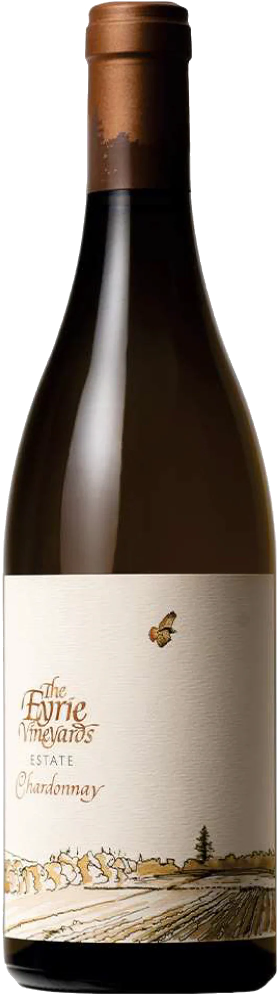 The Eyrie Vineyards Chardonnay 2021 bottle showcasing elegant Oregon white wine with bright orchard fruit and vibrant acidity