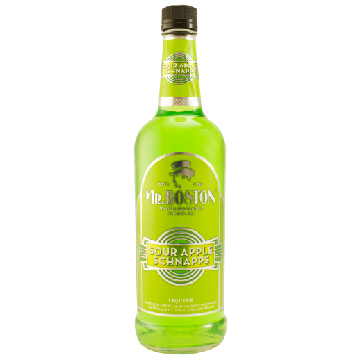 Mr Boston Sour Apple Schnapps 750 ML