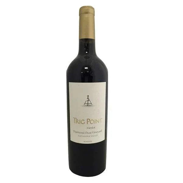 Trig Point Merlot Diamond Dust Vineyard Alexander Valley 2023 wine bottle 750 ML