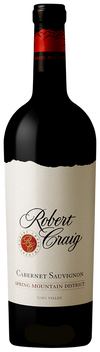 Robert Craig Cabernet Sauvignon Spring Mountain 2022 bottle showcasing Napa Valley red wine with dark fruit and oak notes