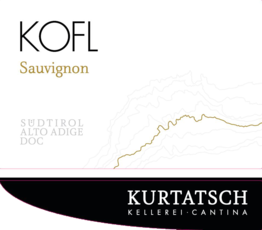 Kellerei Cantina Kurtatsch Sudtirol Alto Adige Sauvignon Kofl 750 ML premium Italian white wine bottle