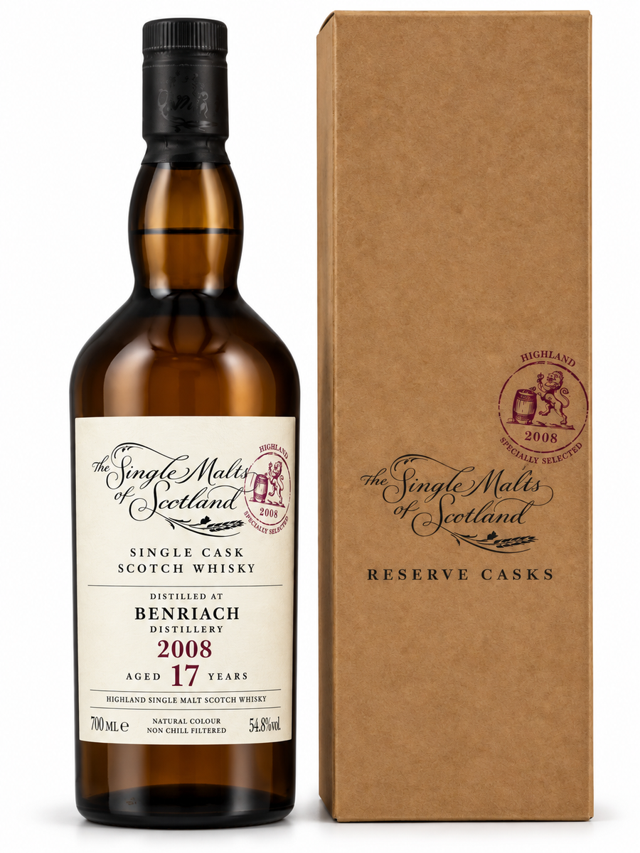The Single Malts of Scotland Benriach 2008 17 Year Old Single Cask Scotch Whisky 700 ML