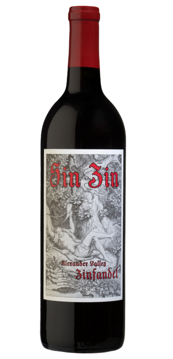 Alexander Valley Sin Zin Zinfandel 750 ML California red wine bottle
