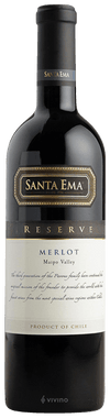 Santa Ema Merlot Reserva Valle del Maipo 2015 750 ML