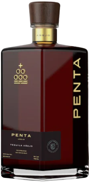 Penta Anejo Tequila 750 ML premium aged oak tequila bottle with elegant design