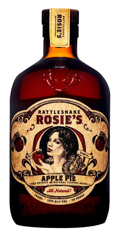Rattlesnake Rosie’s Apple Pie Flavored Whiskey 70 Proof 750 ML