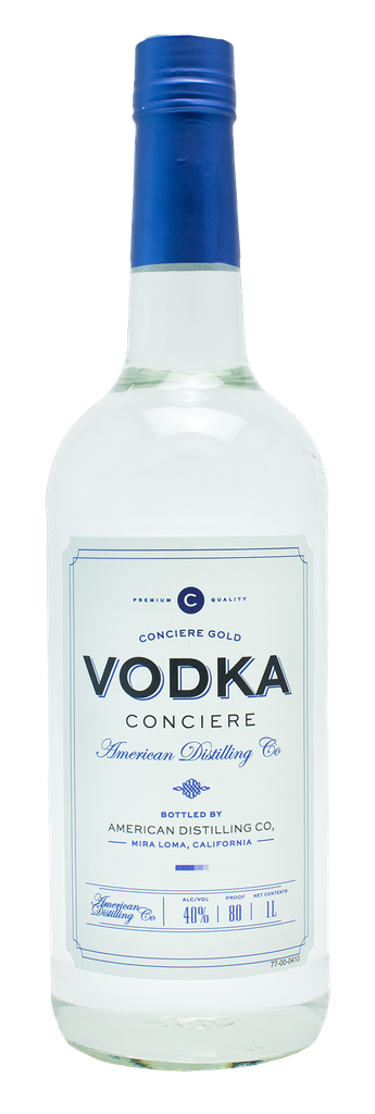 American Co Conciere Vodka 1 L bottle smooth clean vodka